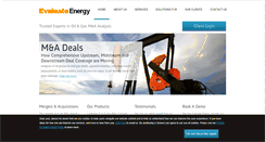 Desktop Screenshot of evaluateenergy.com